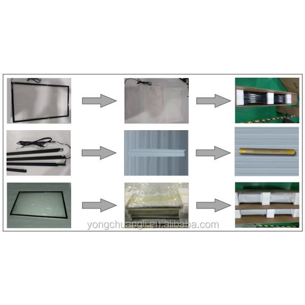 IR Touch Bezel 19 Touch Screen Overlay Kit With Glass 10 Points