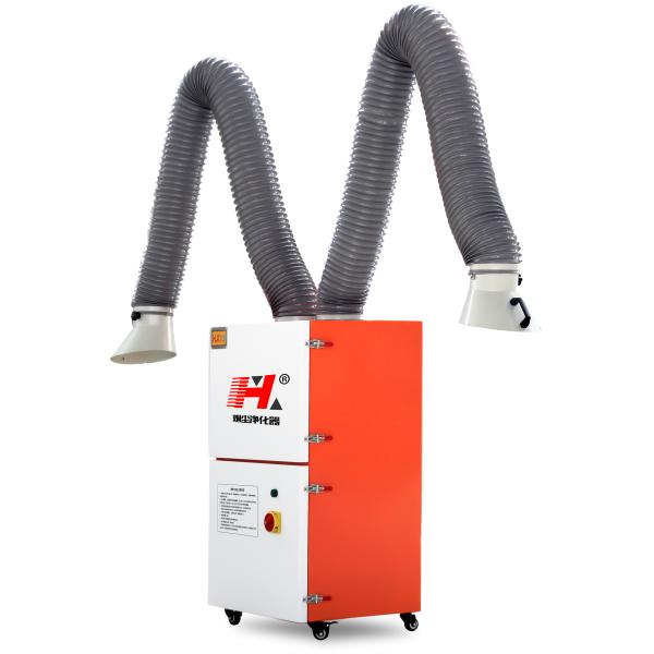 Microcomputer Chip Control Welding Fume Extractor With Two Suction Pipes
