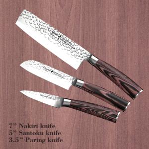 Buy cheap Cerasteel Knife 3 Set 3.5'' Paring , 5'' Santoku , 7'' Nakiri from wholesalers