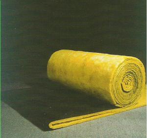 Sound Absorption Glass Wool Blanket / Felt Roll Faced With Black Glass Tissue