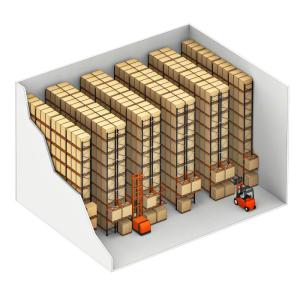 Cheap Strong Loading Support Steel Pallet Racks , Storage Solutions Conventional Pallet Racking for sale