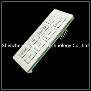 Cheap Customized Membrane Switch Keypad , Mfg Pet Embossing Silicone Rubber Keypad for sale
