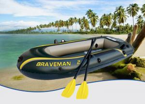 Cheap Dark Green Braveman Durable Inflatable Boat , Convenient Lightweight Inflatable Boat for sale