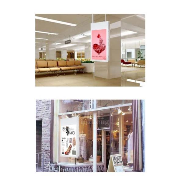 High Definition Digital Signage Ultra Slim Screen Double Sided Hanging LCD Display Digital Signage for Advertising