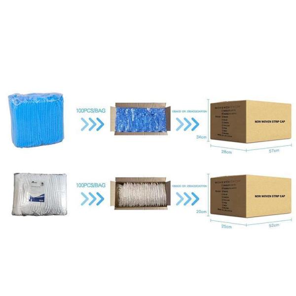 CE Certified Non-Woven Fabric Hair Nets For Food Processing And Disposable Needs