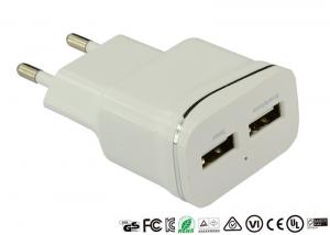 China Quick Dual Port USB Wall Charger 5V 2.1A Universal Mobile Phone Charger on sale