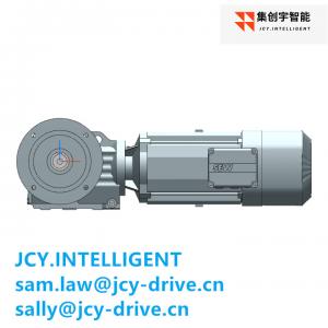 Cheap 3HP Helical Bevel Gear Motor Reducer 5.5KW Output Shaft High Efficiency for sale