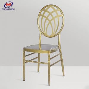 China Stackable Metal Reception Wedding Chiavari Chair In Bulk Round Back 4.5KG on sale