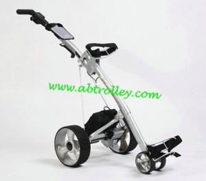 China Carbon golf trolley runs for 36 holes Golf Bag Cart of quite motors pull kart on sale