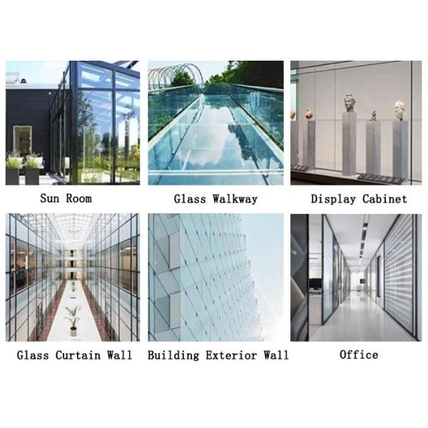 10.76mm Ultra Clear Tempered Laminated Glass For House