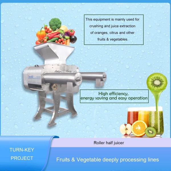 Roller Type Fruit Processing Equipment Automatic Industrial Orange Juicer Machine