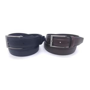 Buy cheap Handmade Genuine 100% Cow Leather Dress Belts For Men Brushed Gunmetal Metal from wholesalers