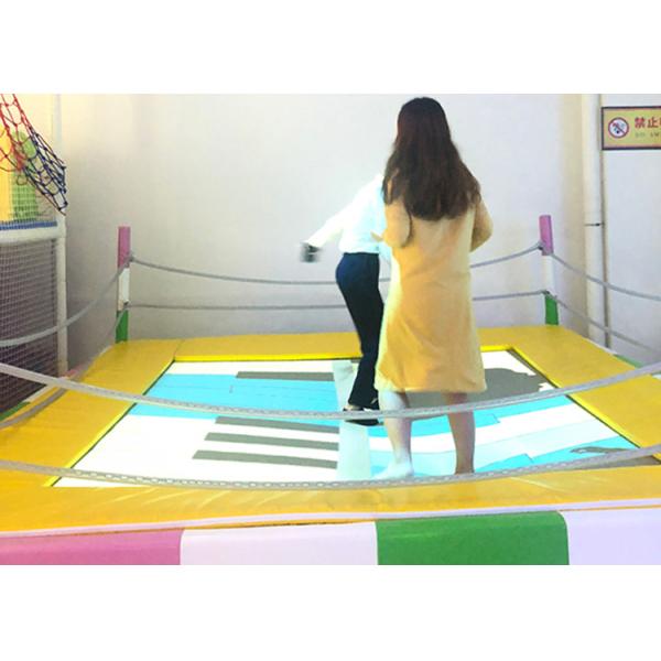 Dynamic Trampoline Interactive Projector Games with Camera Computer Integrated Host