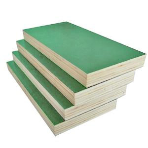 China Durable Plastic Faced Green Plywood Waterproof Shuttering Plywood Lightweight on sale