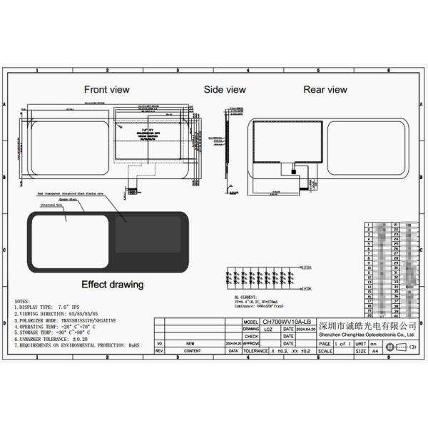 7'' IPS LCD Display Module