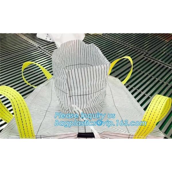 high capacity document pouch 1700kg extra strong circular woven polypropylene industrial big bags 1000kg, BAGEASE PACKAG