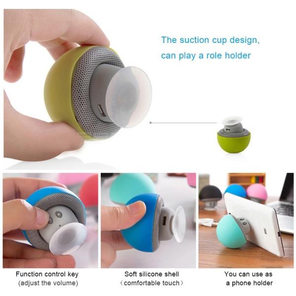 OEM Support Mushroom Bluetooth Speaker Mini Portable Cartoon Bluetooth Speaker