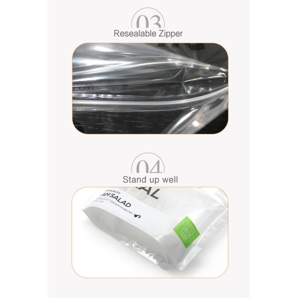 PP Gravure Vegetable Packing Bags VMPET Transparent Packaging Plastic Bag