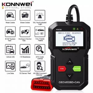 China 2020 OBD Diagnostic Tool KONNWEI KW590 Car Code Reader automotive OBD2 Scanner Support Multi-Brands Cars&languages Free on sale