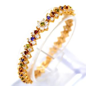 Buy cheap Classic 18K Gold Plated Cubic zirconia Bracelet & bangles factory wholesale high from wholesalers