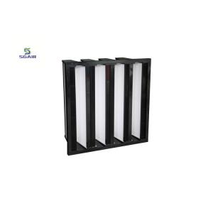 Cheap High Filtration Efficiency Pleated Air Filters F9 12x24x12 For Cleanroom for sale
