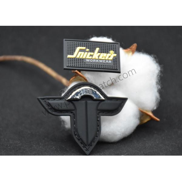 2D 3D Silicone Rubber Labels Micro Injection Silicone Patches For Clothing