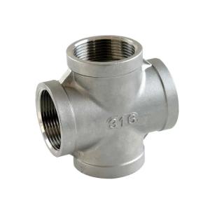Cheap 2023 High Quality 1/2 Inch Stainless Steel Cross Pipe Fitting With Forged Manufacturing Process for sale