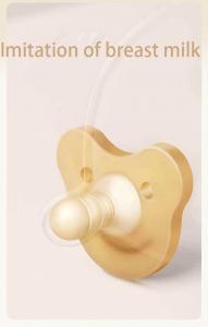 Cheap Food grade silicone breast mimicking design soothes baby pacifiers and soothes their sleep for sale