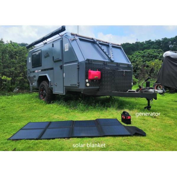 Customized Small Folding Solar Mat 100w Solar Blanket portable solar charging kit solar system product For Travel 12v Battery DC Power