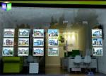 White Advertising Double Sided LED Light Box Real Estate Window Displays