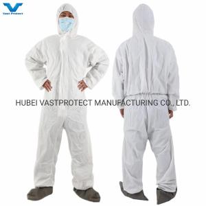 Buy cheap Industrial Safety PPE Protective Clothing Coveralls with Bootscover and Shipping from wholesalers