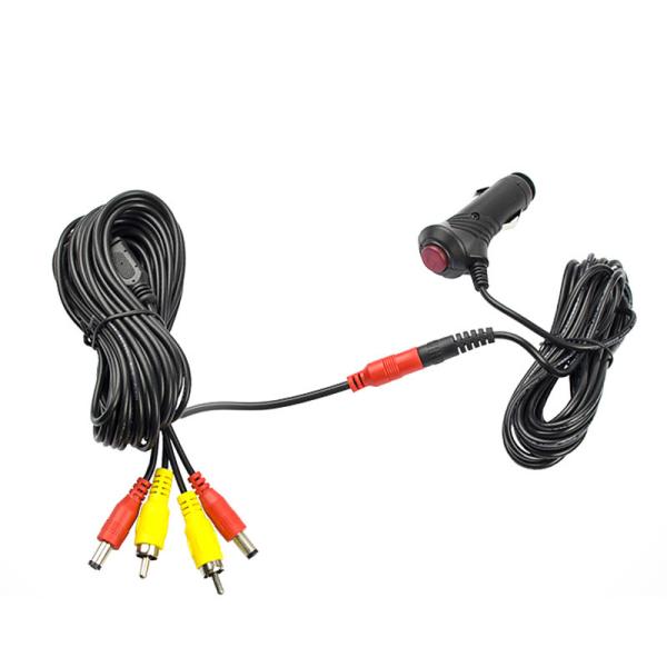 Rustproof DC24V Cigarette Lighter Plug Cable 7m Car Camera Accessories For Dash Cam