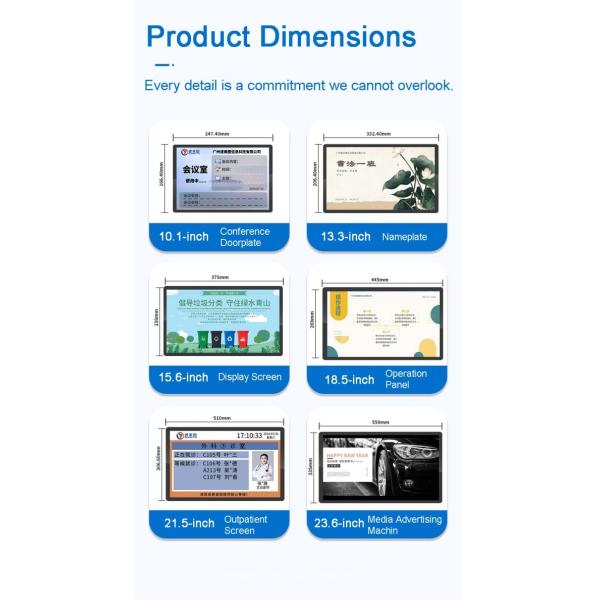 Aluminum Alloy Frame Indoor 4K Lcd Window Display Android Shop Restaurant Menu Retail Digital Screens