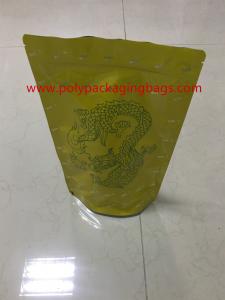 China Top Zip Lock Stand Up Plastic Bags Resealable Laminated Aluminum Foil / Food Packaging Bag on sale