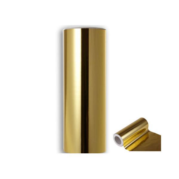 Stretch Film with BOPP Aluminized Polyester Composite Film Gold Mirror Coating on 1 inch Paper Core