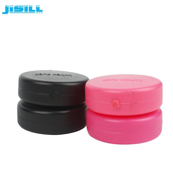 HDPE Christmas Gift Ice Hockey Puck Round Shape For Holding Beer , Cans Cooling