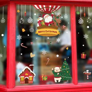 China Room Decoration Christmas Wall Art Stickers , Pvc Wall Sticker Non - Toxic on sale