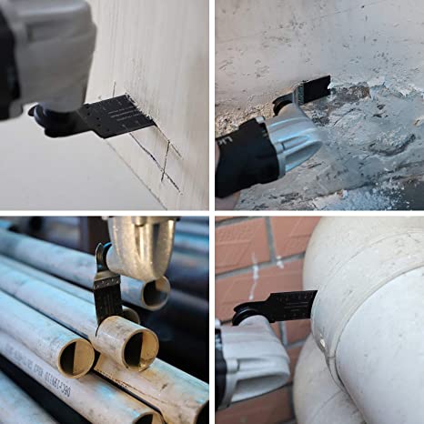 20 Pcs Oscillating Tool Blades - Professional Universal Oscillating Saw Blades, Multitool Blades, Quick Release Durable