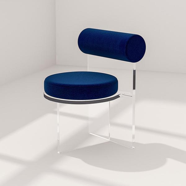 Bedroom Living Room Custom Acrylic Furniture Clear Acrylic Chair 45 X 45 X70cm