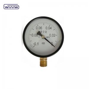 China 1.6%Fs -30inhg Vacuum Pressure Gauge -1-0 Mpa 100mm Negative Pressure Manometer on sale