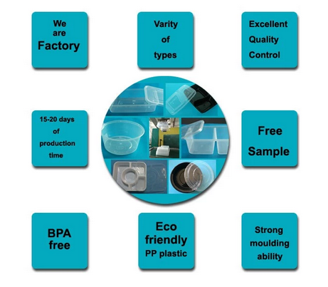 Safe Takeaway Disposable Plastic Containers For Meal Prep Food Container