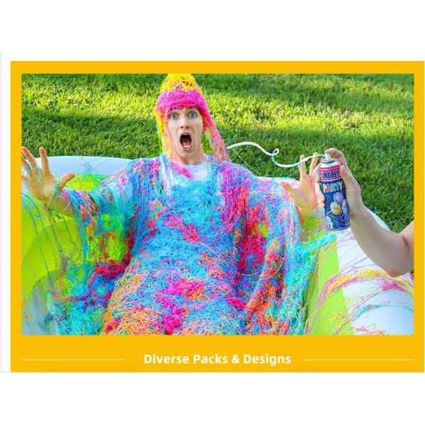 Children's 250ml Party Streamer Spray String Offset Printing