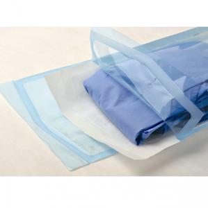Cheap High Temperature  Autoclave Pouches Self Sealing Double Sided Tape Tinted Film for sale