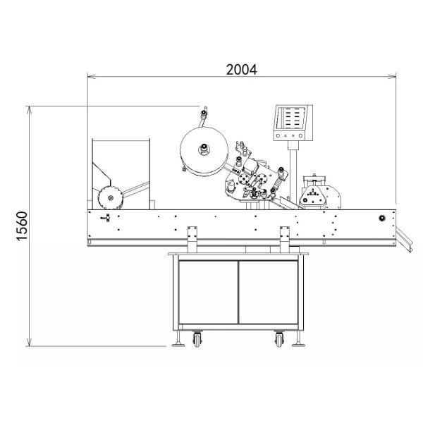 Medical Ampoule Sticker Labeling Machine Automatic Sticker Applicator