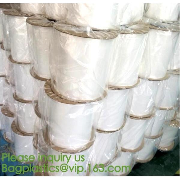 custom design degradable clear self adhesive seal plastic auto bag,Bag sealing pre-opened poly bags on a roll,transparen