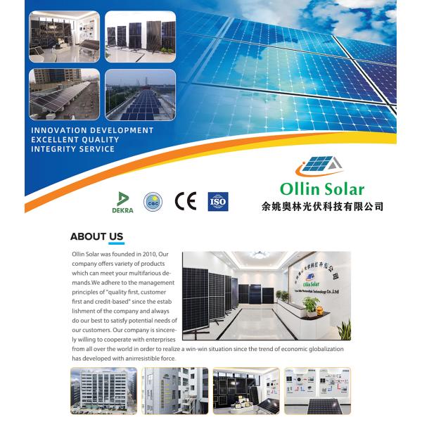 36V Waterproof Monocrystalline Solar Power Panel 540W 545W 550W