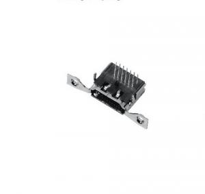 Cheap ODM HDMI Connector Socket , Binaural Micro Hdmi 90 Degree Adapter Three Rows for sale