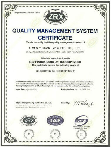 Block Ceramic Ferrite Magnets High Intrinsic Coercive Force With Diamond Cutting Finishing