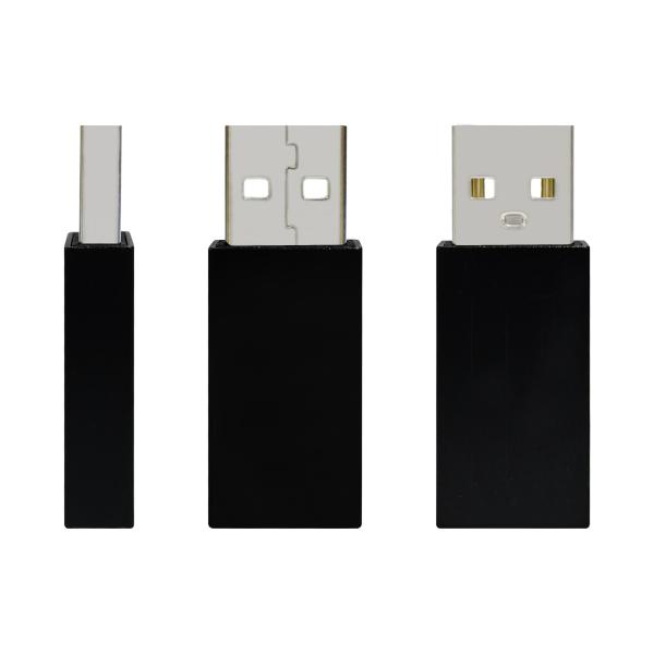 Ensure secure charging for your phone with USB data blocker - Silver/Black available