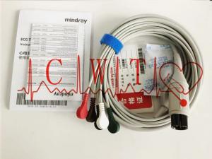 China 6 Pin 5 / Lead Ecg Lead Wires , EA6151B Button Type Defibrillator Accessories on sale